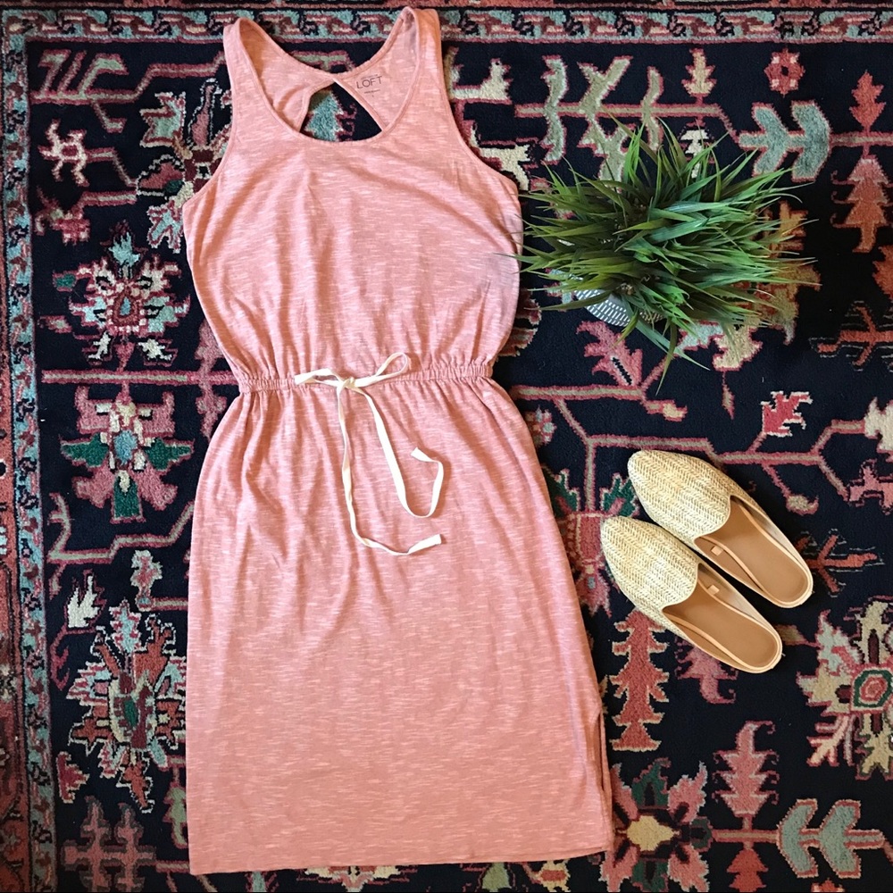 Loft Jersey drawstring dress